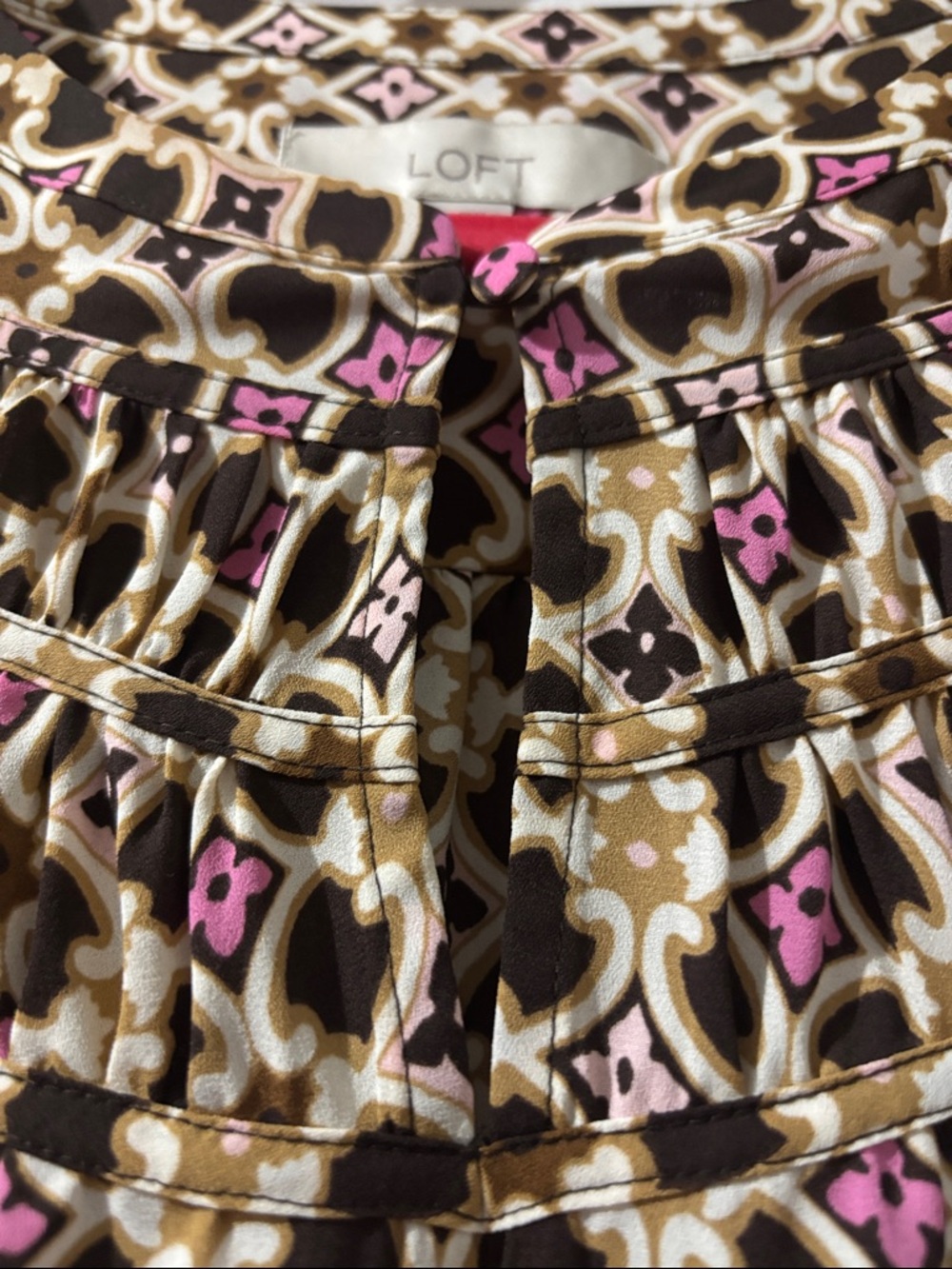 LOFT Geometric Blouse